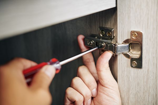 Cabinet Hinge Installation in Floresville
